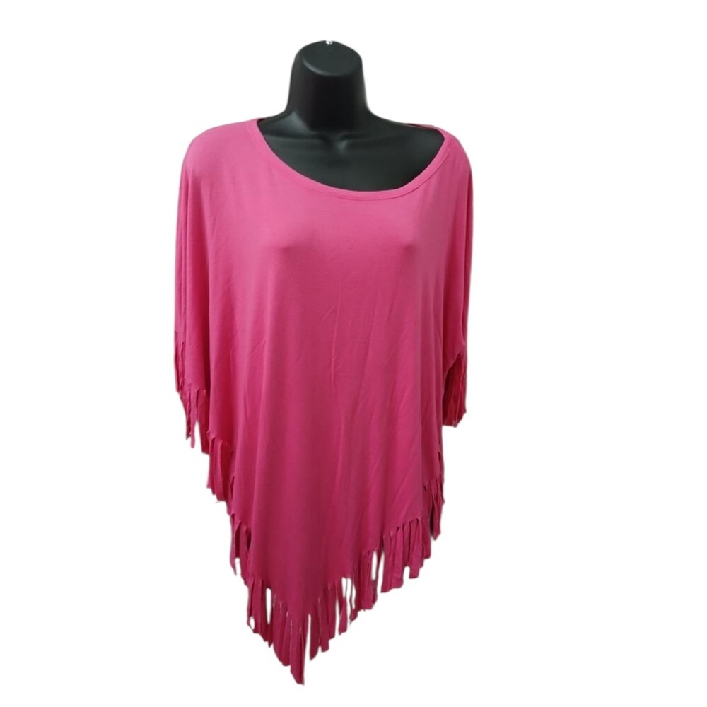 Saint Barth Stock Exchange Pink Asymmetrical Fringe Top